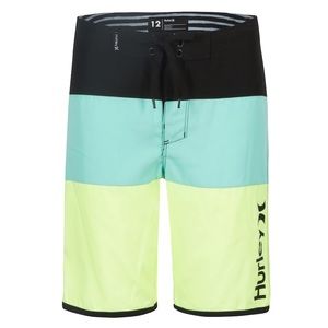 NEW Hurley black gray board boardshorts boys swim trunks shorts swimsuit 18M 24M